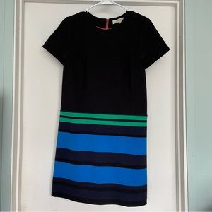 Ann Taylor Loft Striped Shift Dress Size 0